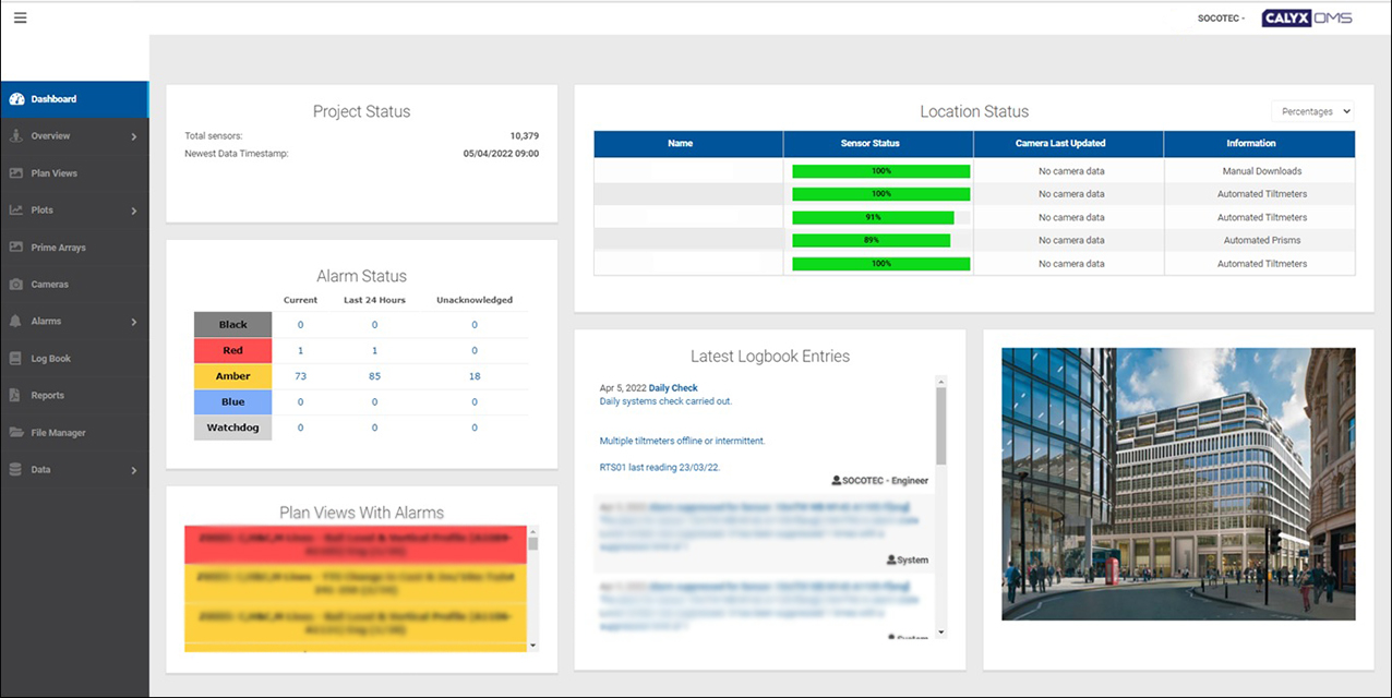 Online Data Visualisation SOCOTEC UK