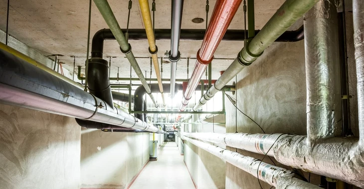 visual of a tunnel with asbestos